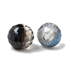 Transparent Electroplate Glass Beads&nbsp;GL-CBA2F3D-01