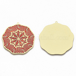 Brass Enamel Pendants&nbsp;KK-N223-17C