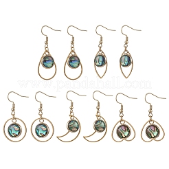 Paua Shell Dangle Earrings&nbsp;EJEW-JE06981