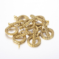 Tibetan Style Toggle Clasps&nbsp;LS-GLF0211Y
