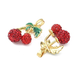 Brass Enamel Pendants&nbsp;KK-B139-11G