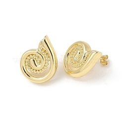 Brass Stud Earrings for Women&nbsp;KK-CBAD851-39G