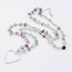 Gemstone beads Pendant Necklaces&nbsp;NJEW-JN01703
