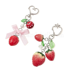2Pcs 2 Styles Resin Pendant Decorations&nbsp;KEYC-SP0001-30