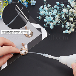 200Pcs Micro-Tips Plastic Glue Bottle Tips Glue Extender Precision Applicator for Crafting&nbsp;TOOL-PH0001-41