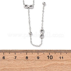 304 Stainless Steel Infinity Y Necklaces&nbsp;NJEW-R026-21P
