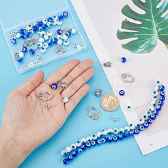 DIY Evil Eye Beads Making Finding Kit&nbsp;DIY-PH0006-35