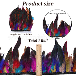 1 Bundle Fashion Feather Cloth Strand Costume Accessories&nbsp;DIY-GF0012-59C