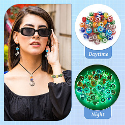 Glow In The Dark Handmade Luminous Style Lampwork Large Hole European Beads&nbsp;LPDL-BT0001-01