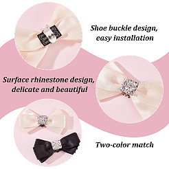 4Pcs 2 Colors Polyester Bowknot Shoe Decorations&nbsp;FIND-FG0002-38