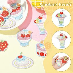 10Pcs 5 Styles Computerized Embroidery Cloth Iron On/Sew On Patches&nbsp;PATC-CJ0001-07