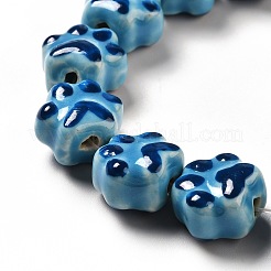 Handmade Printed Porcelain Beads&nbsp;X1-PORC-F005-02A