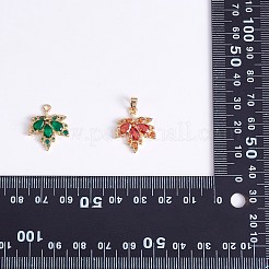 6Pcs Brass Cubic Zirconia Pendants&nbsp;JX597A