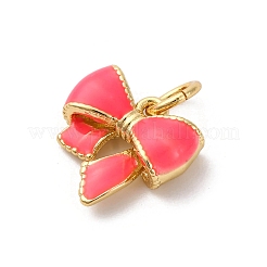 Brass Enamel Charms&nbsp;KK-Q098-27G-B