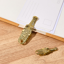 2Pcs 2 Styles Crocodile Alloy Clips&nbsp;AJEW-CP0011-56