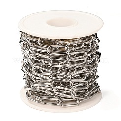 Tarnish Resistant 304 Stainless Steel Paperclip Chains&nbsp;STAS-A048-05P
