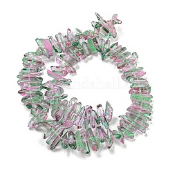 Natural Dyed Quartz Beads Strands&nbsp;G-G791-14E