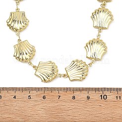 Ocean 304 Stainless Steel Shell Shape Link Chain Necklaces for Women&nbsp;NJEW-JN06011