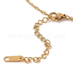 304 Stainless Steel Crystal Rhinestone Seahorse & Starfish Pendant Rope Chain Necklaces for Women&nbsp;STAS-Z101-08G