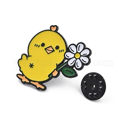 Yellow Chicken Enamel Pins&nbsp;JEWB-R054-01EB-03