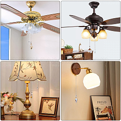 Imitation Shell Plating Acrylic Pendant Ceiling Fan Pull Chain Extenders&nbsp;AJEW-AB00136