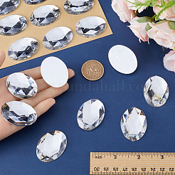 Acrylic Rhinestone Flat Back Cabochons&nbsp;DIY-GF0009-17C