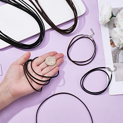 20Pcs 2 Colors Flat Faux Suede Cod Necklace Making&nbsp;NCOR-CL0001-02