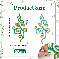 Flower Computerized Embroidery Cloth Iron on/Sew on Patches&nbsp;PATC-WH20017-13A