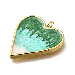 Brass Enamel Pendants&nbsp;KK-Q043-30G