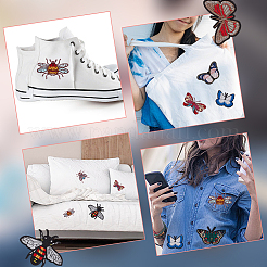 8Pcs 8 Styles Computerized Embroidery Cloth Iron On/Sew On Patches&nbsp;PATC-HY0002-54