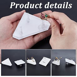2Pcs 2 Styles Acrylic Jewelry Ring Display Holder Stands&nbsp;RDIS-GA0001-05