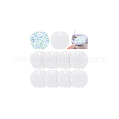 10Pcs Acrylic Heat Transfer Blanks Lid Decorations&nbsp;DIY-BC0013-71A