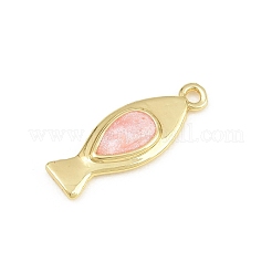 Brass Pendants&nbsp;KK-CBAAB9C-03G-01E