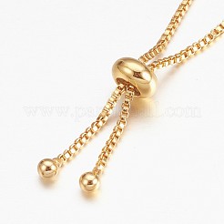 Adjustable Brass Bolo Bracelets&nbsp;BJEW-K204-01-G