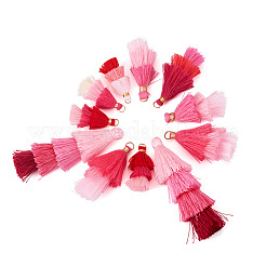 14Pcs 7 Colors Polyester Tassel Pendants&nbsp;FIND-TA0009-44