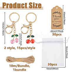 Alloy Enamel Cherry Keychains&nbsp;KEYC-DC00060
