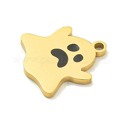 Halloween Theme Ion Plating(IP) 304 Stainless Steel Enamel Pendants&nbsp;STAS-M011-04H