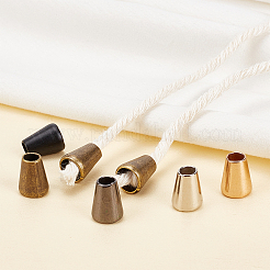 60Pcs 5 Colors Zinc Alloy Cord Ends&nbsp;FIND-GF0003-13