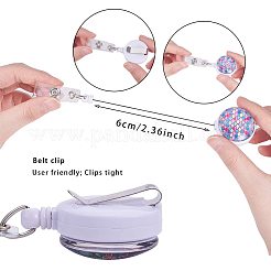 Plastic Retractable Badge Reel&nbsp;AJEW-NB0001-42