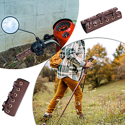 PU Leather Leather Motorcycle Grip Covers&nbsp;AJEW-WH20001-44D