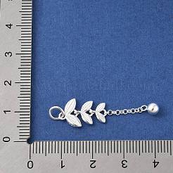 925 Sterling Silver Wheat Tassel Pendants&nbsp;STER-D288-02S