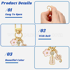 3Pcs Alloy Enamel Pendant Decorations&nbsp;HJEW-YW00299