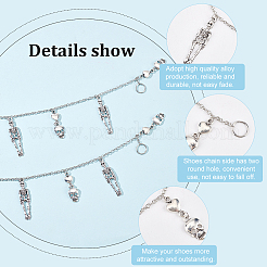 8pcs Iron Cable Shoe Chains&nbsp;AJEW-FG0001-96