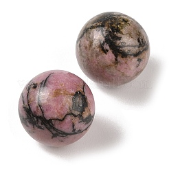 Natural Rhodonite No Hole Sphere Beads&nbsp;G-K353-04D-37