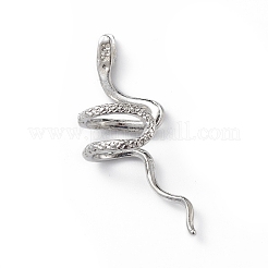 Sterling Silver Snake Cuff Earrings&nbsp;EJEW-L263-01P