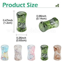 30Pcs Baking Varnish Glass Beads&nbsp;GLAA-YW0005-03A