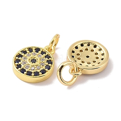 Real 18K Gold Plated Brass Micro Pave Cubic Zirconia Pendants&nbsp;KK-L209-039G-06