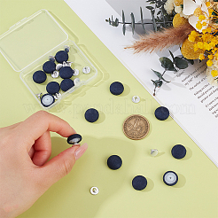 24Pcs Pure Cotton Covered Iron Buttons&nbsp;BUTT-BC0001-19A