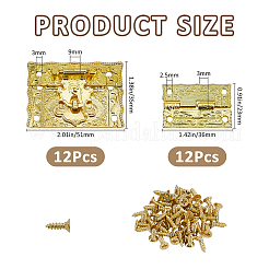 6Pcs Zinc Alloy with Iron Latch Buckle&nbsp;FIND-FH0017-07