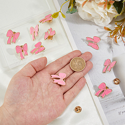 16Pcs Bowknot Enamel Pins&nbsp;JEWB-FH0002-01A